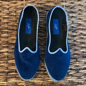Chatelles Furlanes Slipper Flats Shoes Blue Size 37